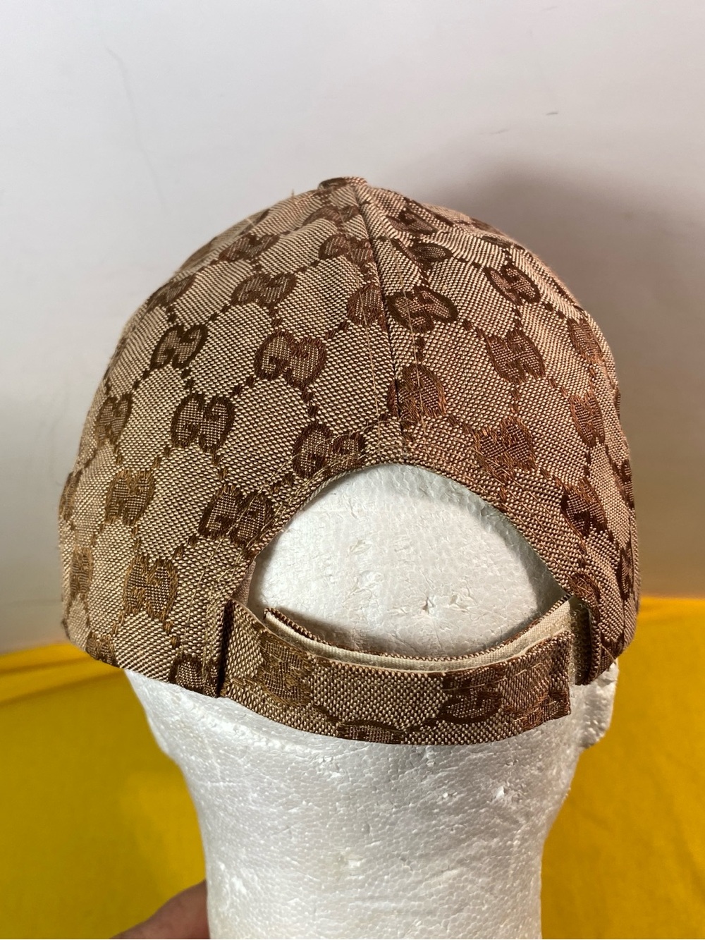Brown Monogram Cap with Embroidered Bee - Picture 5 of 8